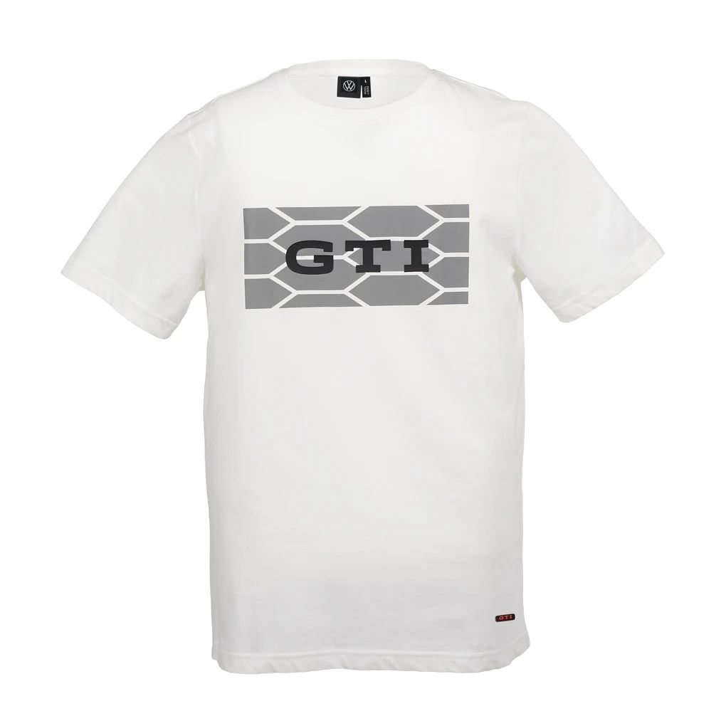 Volkswagen majica kratkih rukava, bijela, unisex, GTI kolekcija sa saćastim dizajnom
