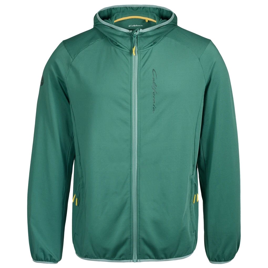 Muška Volkswagen California zelena rastezljiva jakna s kapuljačom.
