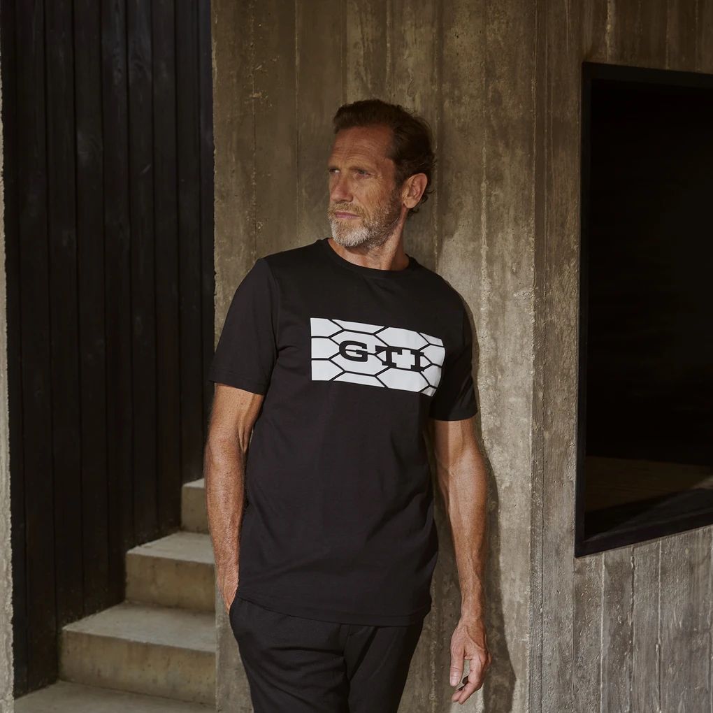 Volkswagen majica kratkih rukava, crna, unisex, GTI kolekcija sa saćastim dizajnom
