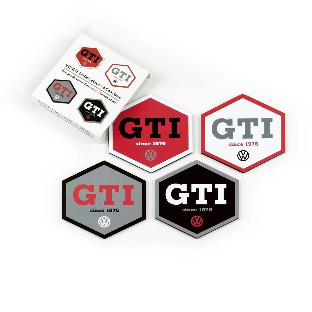 Volkswagen GTI podmetači, set od 4, šesterokutni/šareni
