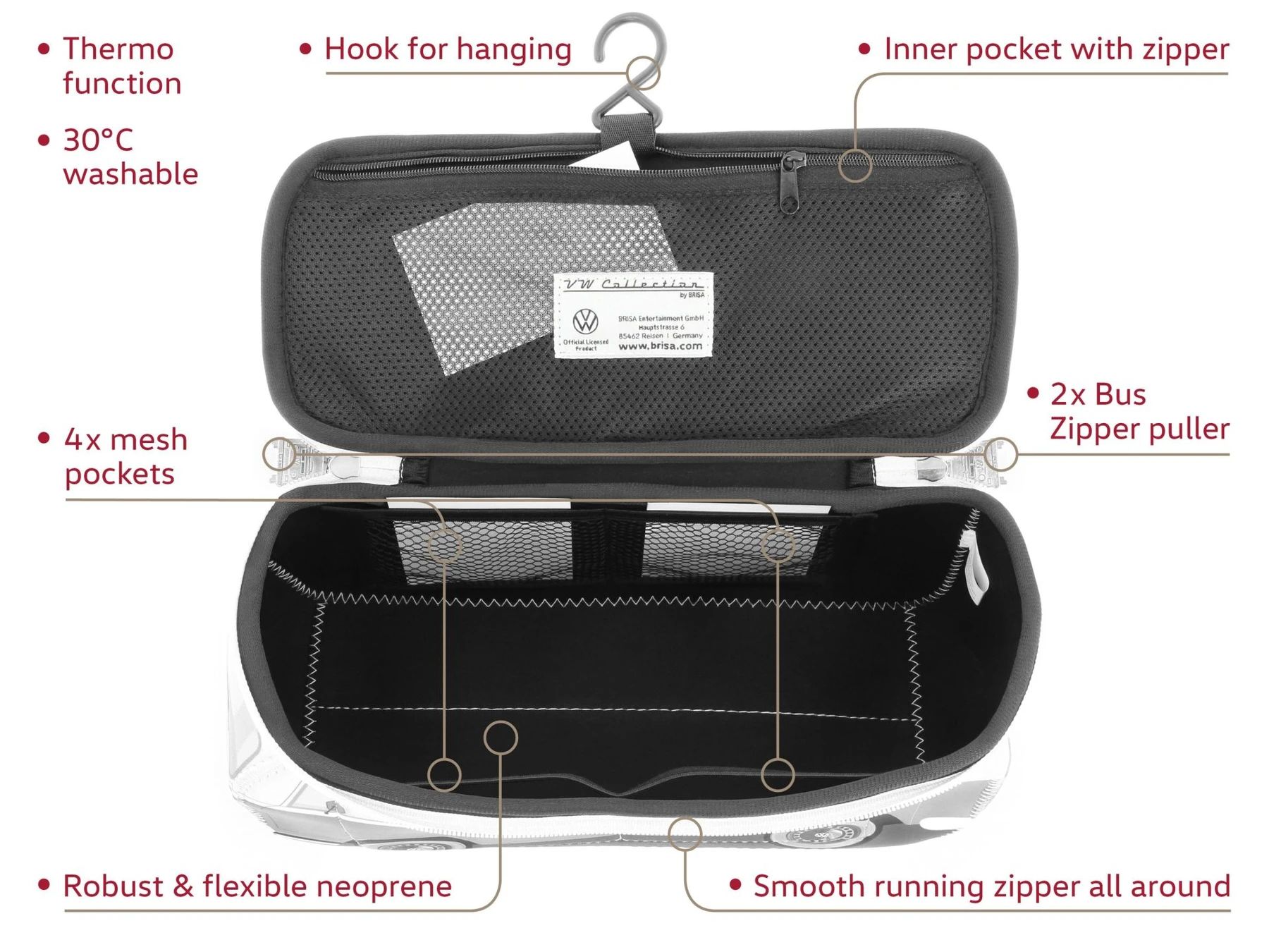 Volkswagen T2 neopren etui, plavi
