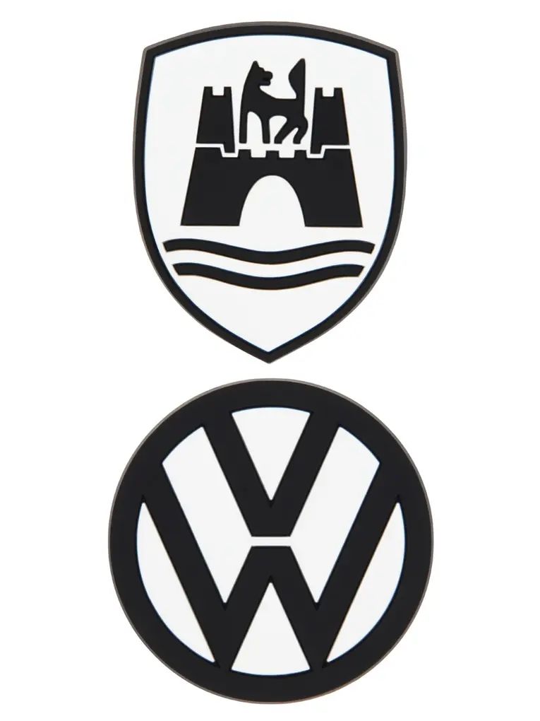 Volkswagen set mekih magneta, 2 komada – VW logo i grb Wolfsburga

