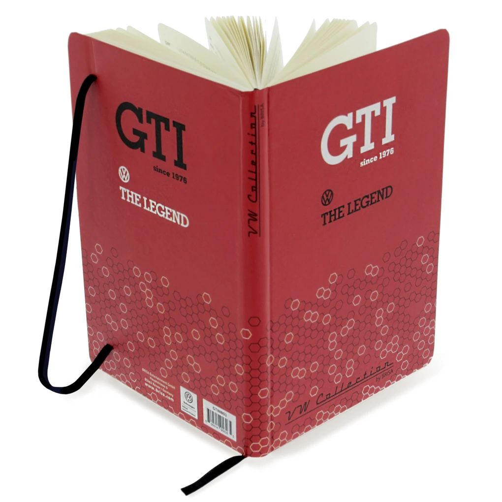 Volkswagen GTI bilježnica DIN A5 „The Legend“, crvena
