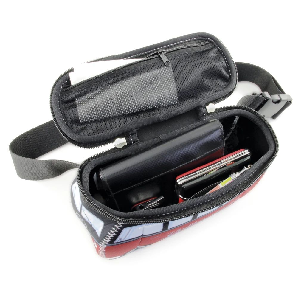 Volkswagen Bulli torbica za struk, crveno/crna
