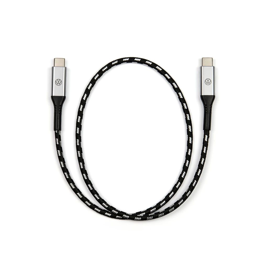 Volkswagen originalni priključni kabel USB-C na USB-C, premium, 50 cm
