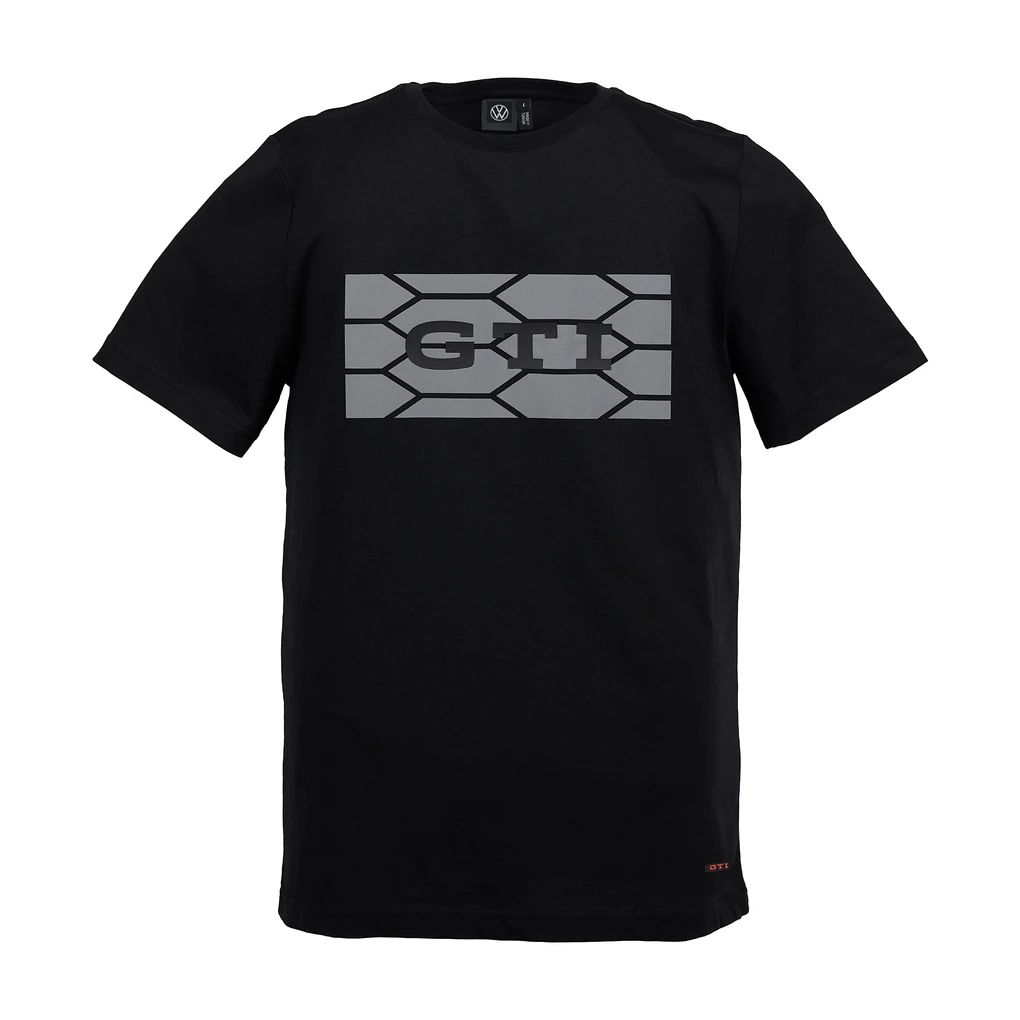 Volkswagen majica kratkih rukava, crna, unisex, GTI kolekcija sa saćastim dizajnom
