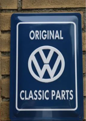 Volkswagen Classic Parts metalna ploča „Original Classic Parts“

