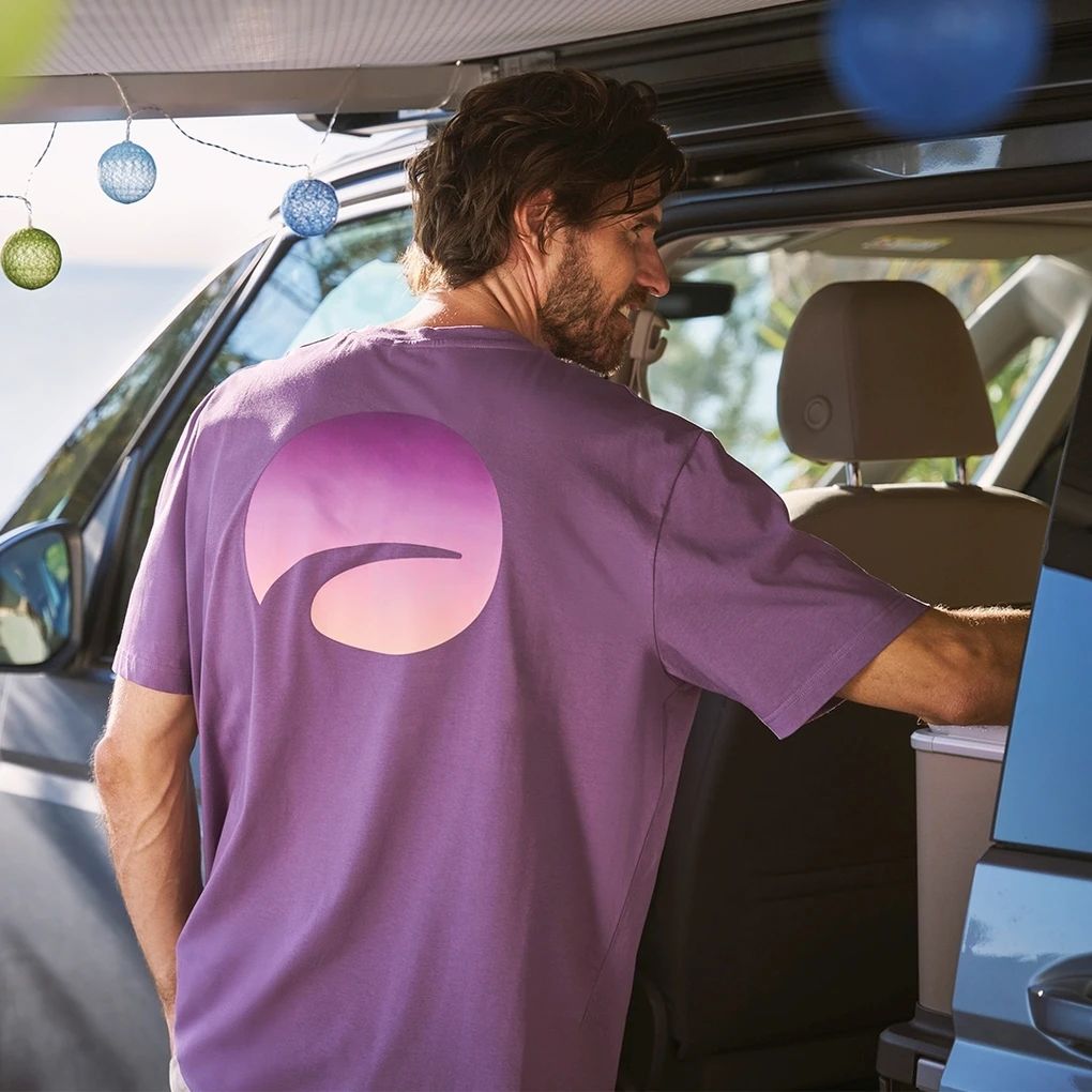 Volkswagen California muška majica „Atmospheric“, ljubičasta
