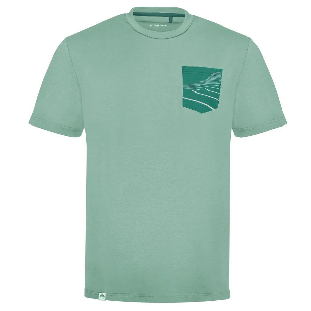 Volkswagen California muška majica s džepom „Topo“, svijetlozelena
