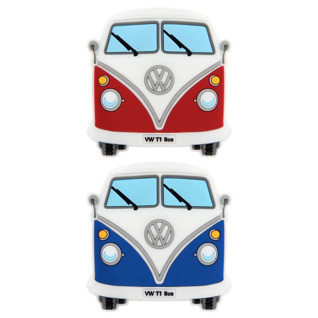 Volkswagen T1 Bus set mekih magneta, 2 komada – crveni i plavi
