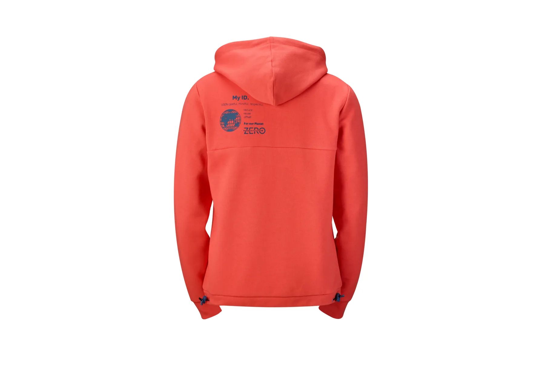 Uniseks Volkswagen hoodie, koraljna boja.
