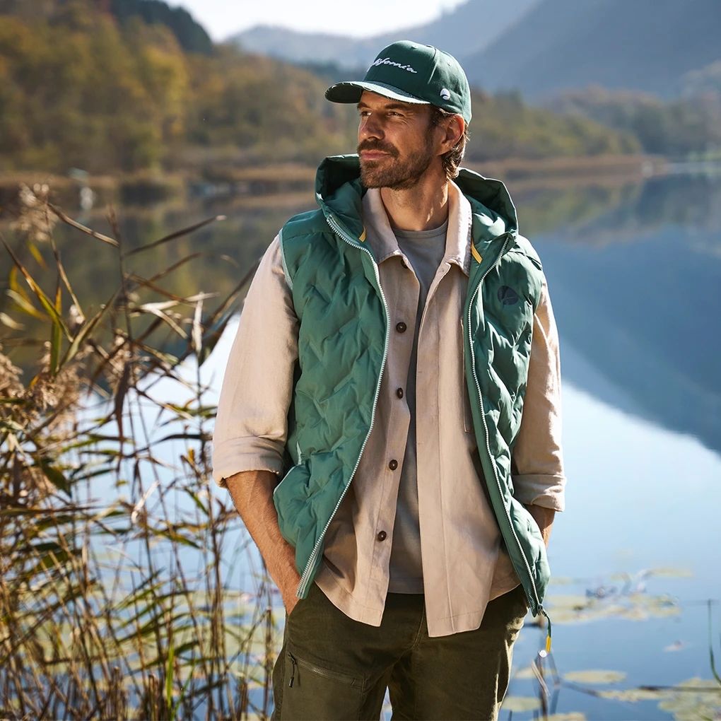 Muški Volkswagen California prsluk s kapuljačom, zelen.
