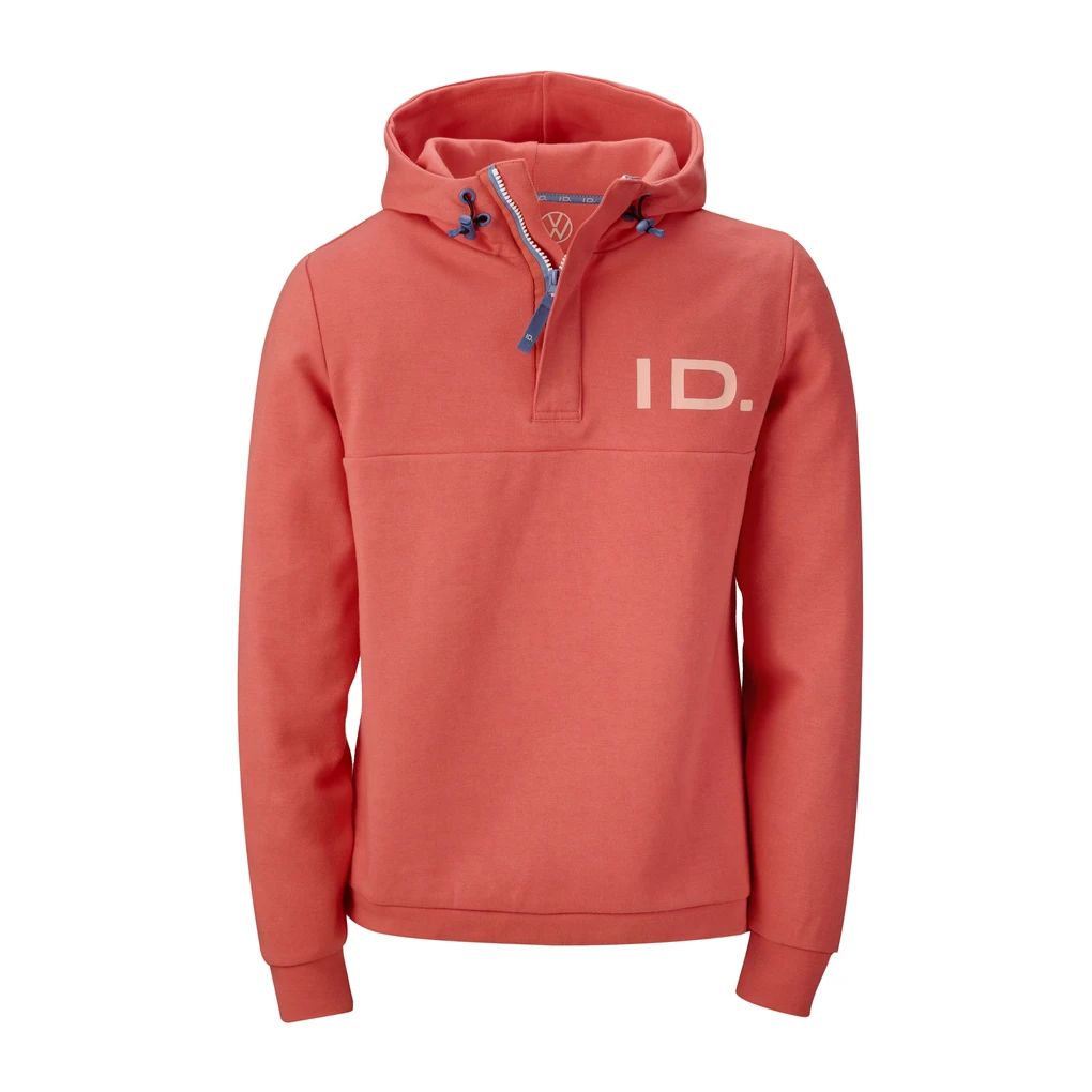 Uniseks Volkswagen hoodie, koraljna boja.
