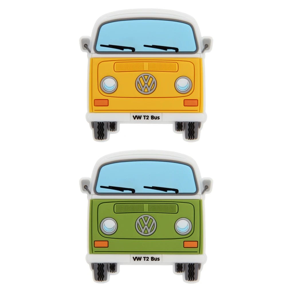 Volkswagen T2 Bus set mekih magneta, 2 komada – žuti i zeleni

