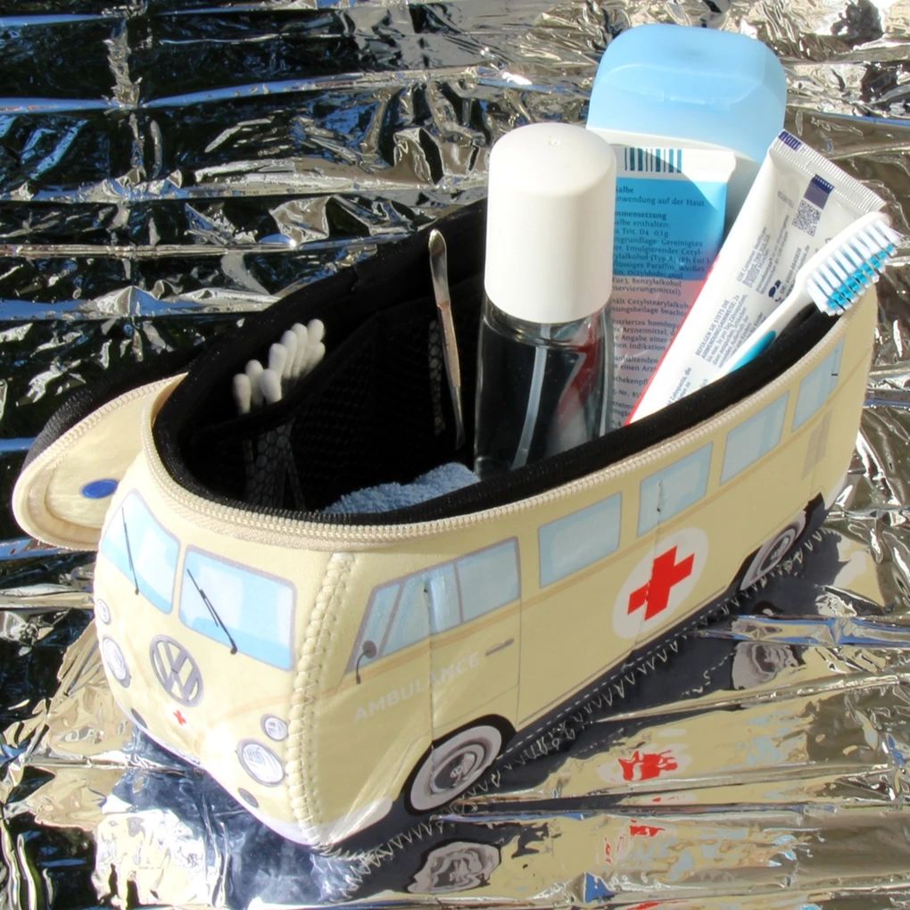 Volkswagen Bulli mala torbica od neoprena, motiv hitna pomoć / vozilo za spašavanje.
